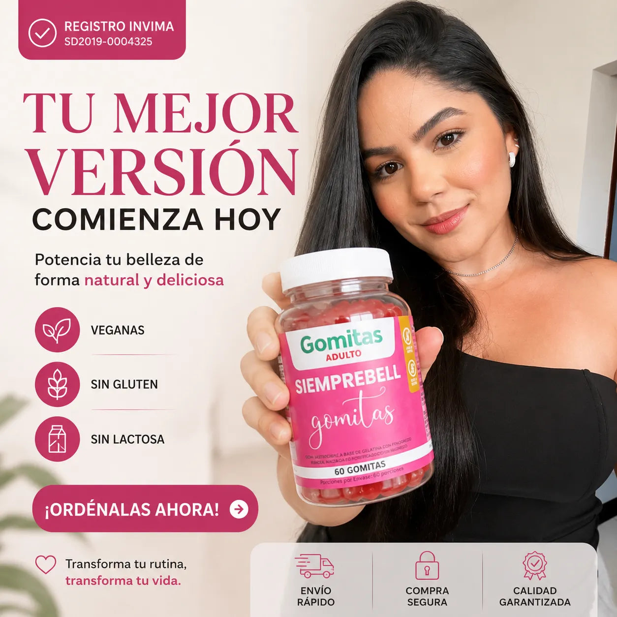Gomitas BBL aguaje con INVIMA
